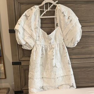 For Love And Lemons White Floral Dress